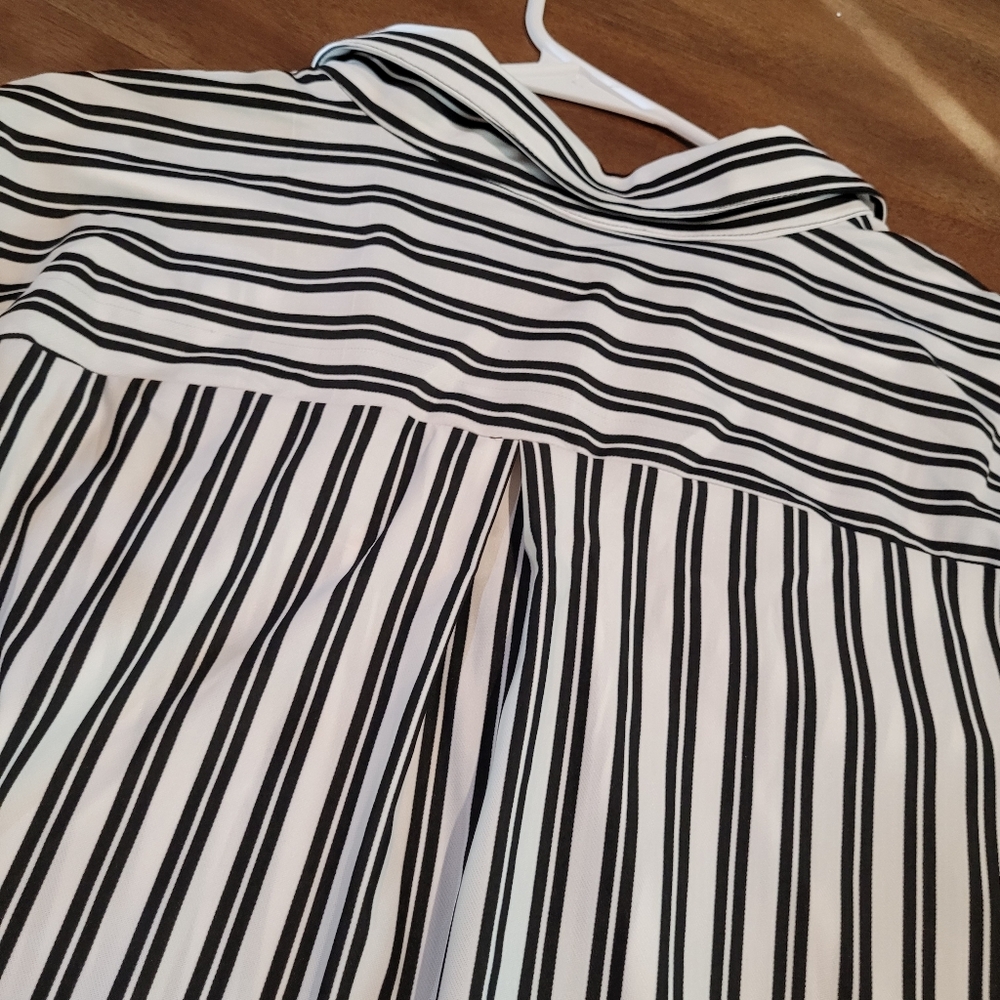 Mlle Gabriel NWT size 3X black and white strip women's dress - Picture 7 of 14